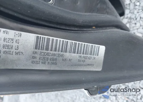 2010 Chrysler 300 Touring/Signature Series/Executive Series from USA, damaged, VIN 2C3CA5CVXAH185481